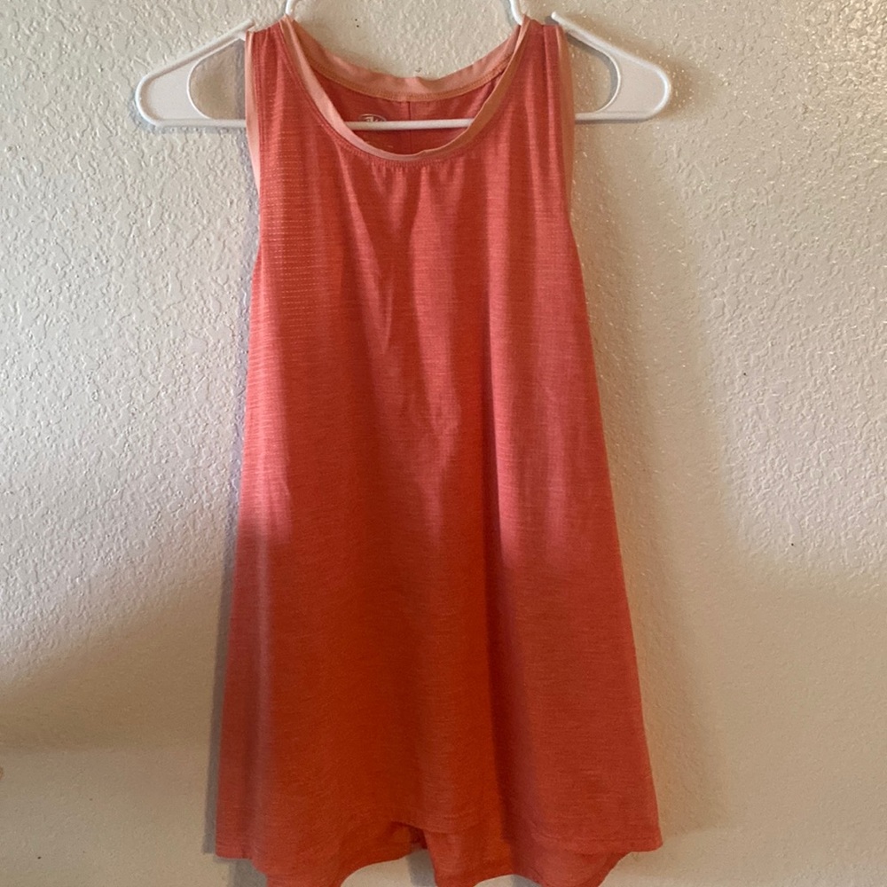 Athletic Works brand size L (12-14), work out tank top, orange/pink color.